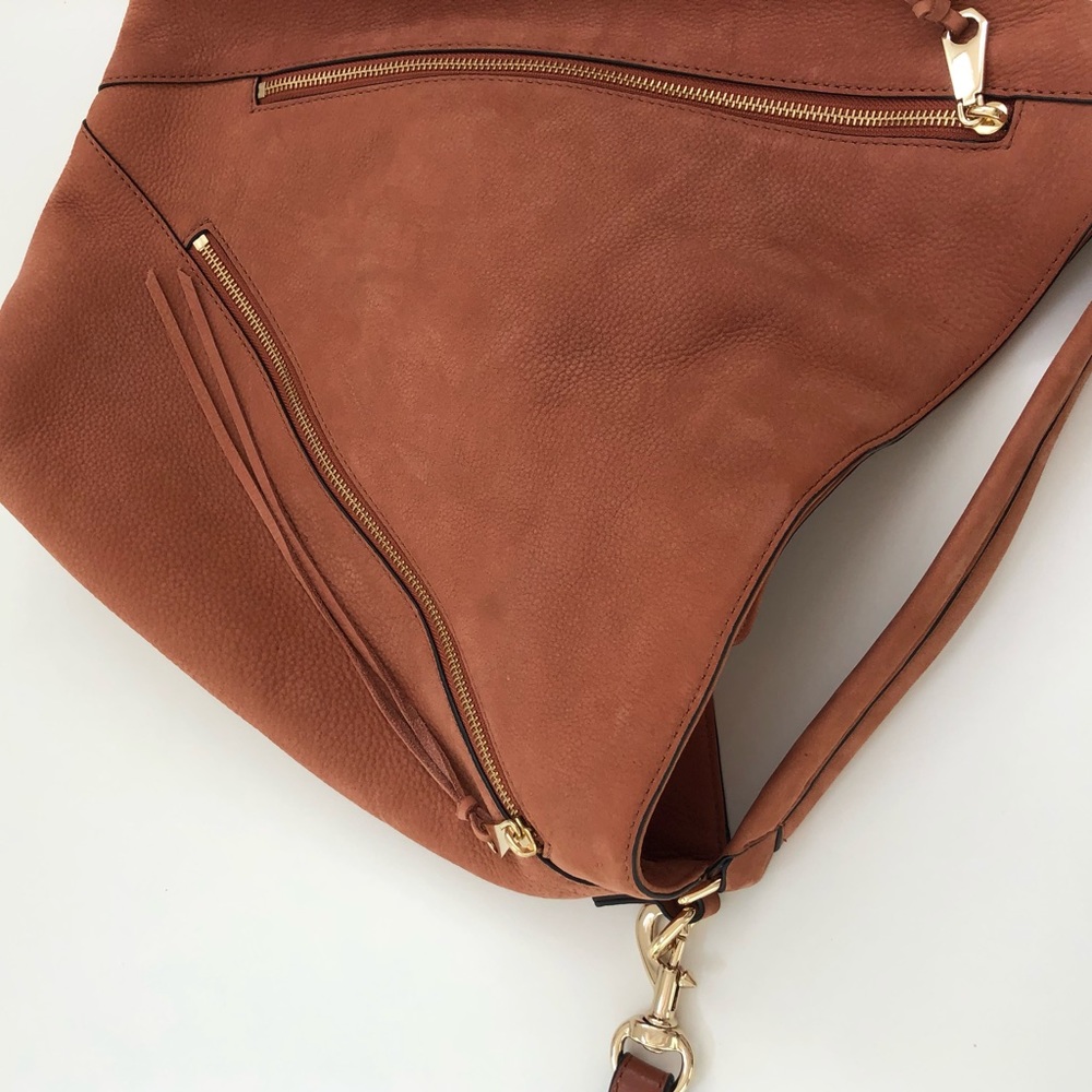 Rebecca Minkoff Moto Nubuck Leather Hobo - Picture 8 of 13